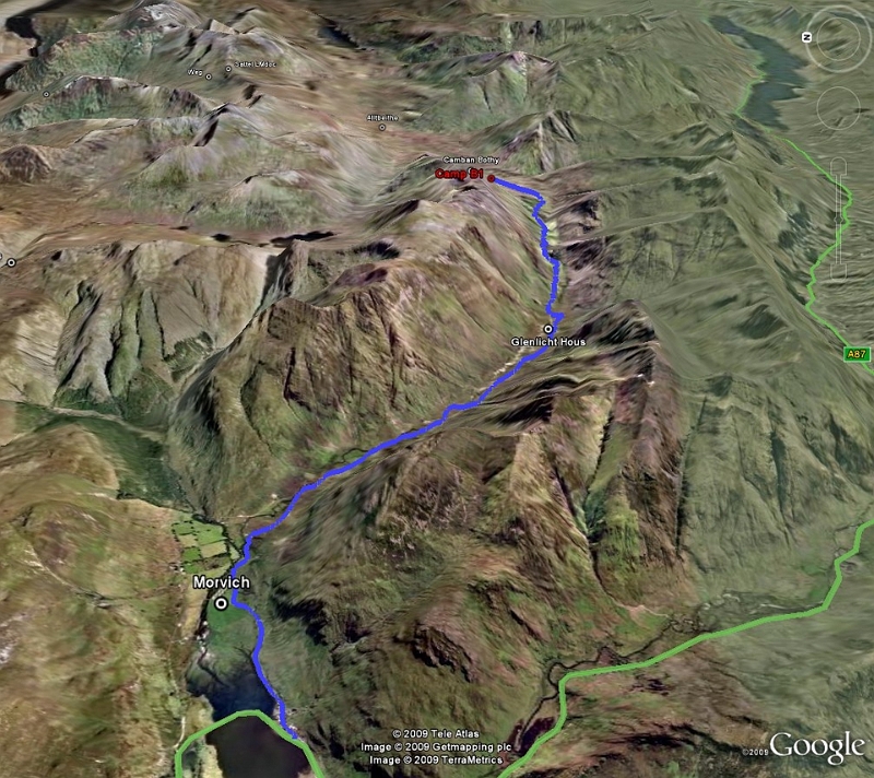 Kintail Tag1 Topo.jpg - Kintail Tag 1 (Morvich - Camp 1)